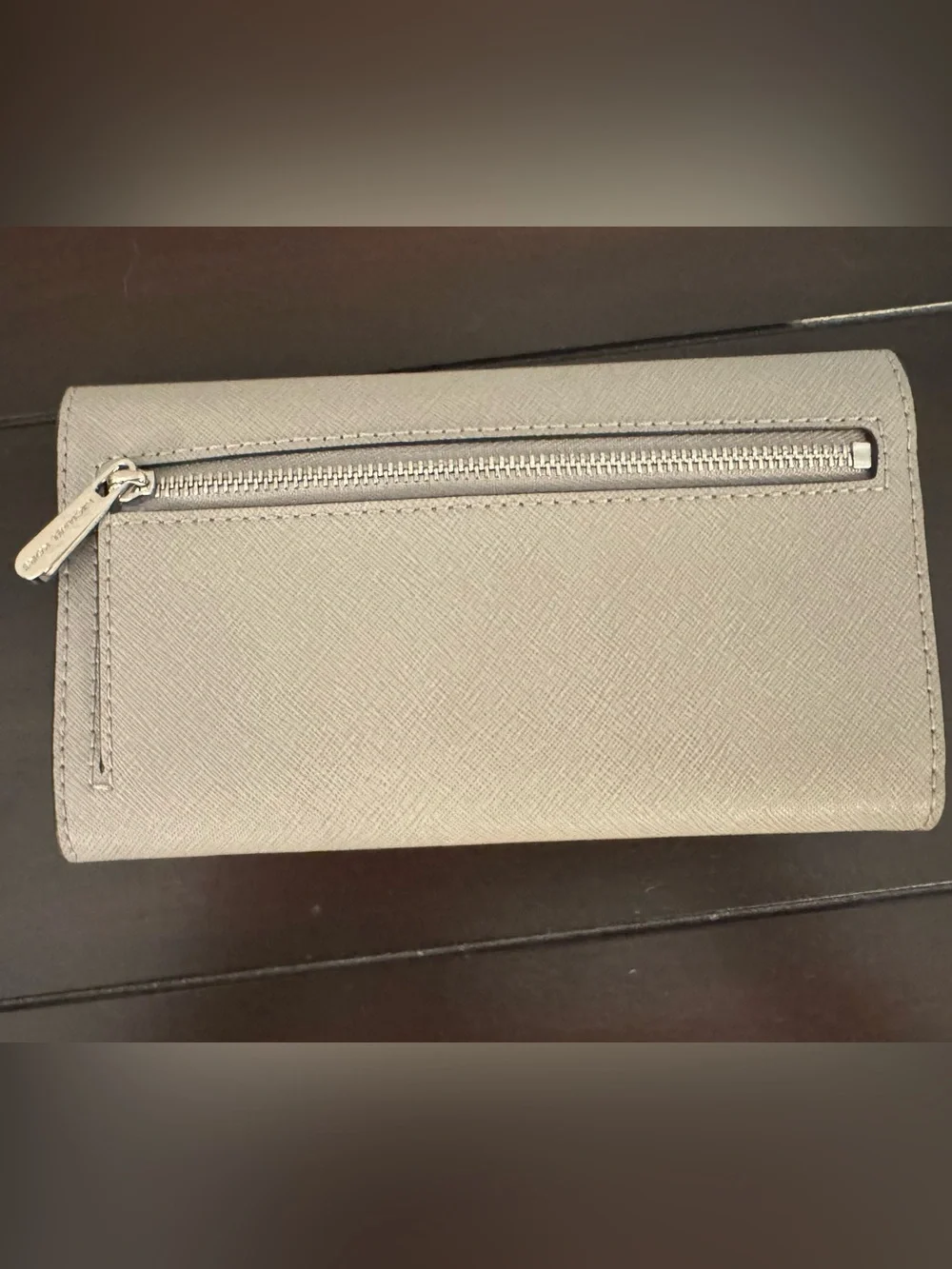 Michael Kors Taupe Jet Set Large Saffiano Leather Crossbody Bag with Wallet
